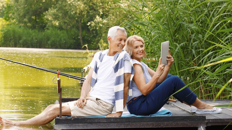 Older couple enjoying retirement together